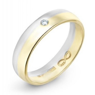 Обручальное кольцо R01-WED-00020-М12584 - Ювелирный бренд Московский ювелирный завод