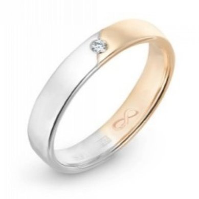 Обручальное кольцо R01-WED-00016-М12586 - Ювелирный бренд Московский ювелирный завод