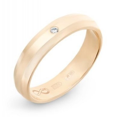 Обручальное кольцо R01-WED-00007-М12587 - Ювелирный бренд Московский ювелирный завод