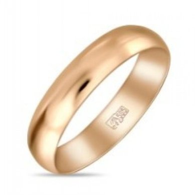 Обручальное кольцо R01-R-040-185-М12589 - Ювелирный бренд Московский ювелирный завод