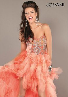 Вечернее платье К51507. С пышной юбкой, короткое со шлейфом.